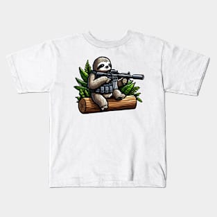 Tactical Sloth Kids T-Shirt